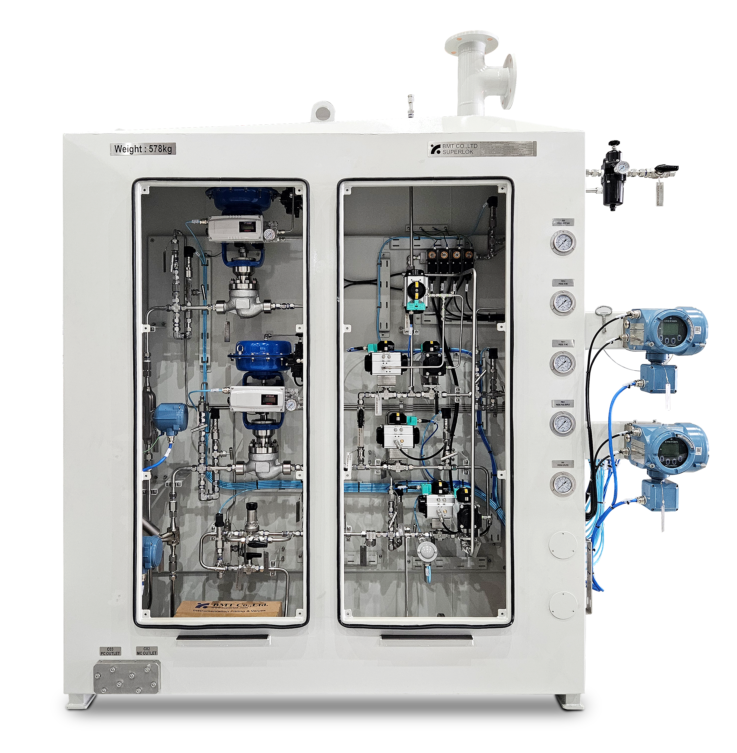 Hydrogen Gas Regulating Unit (Hydrogen GRU)<br><font size =2>수소 가스 레귤레이팅 유닛</font><br><font size =2>Hydrogen