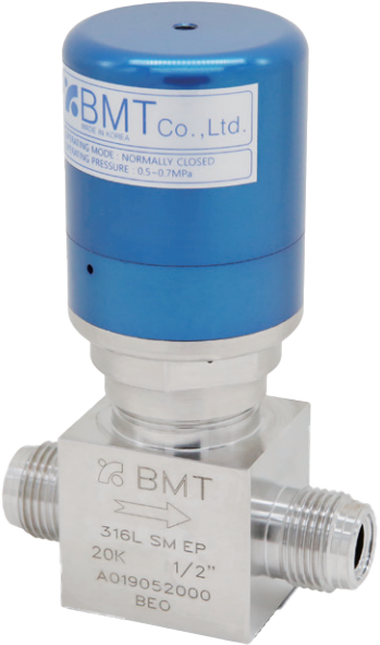 MFPDV1 Diaphragm Valves<br><font size =2>다이아프램 밸브 (MFPDV1)</font><br><font size =2>MEDIUM PRESSURE • PNEUMATIC • HIGH FLOW</font>