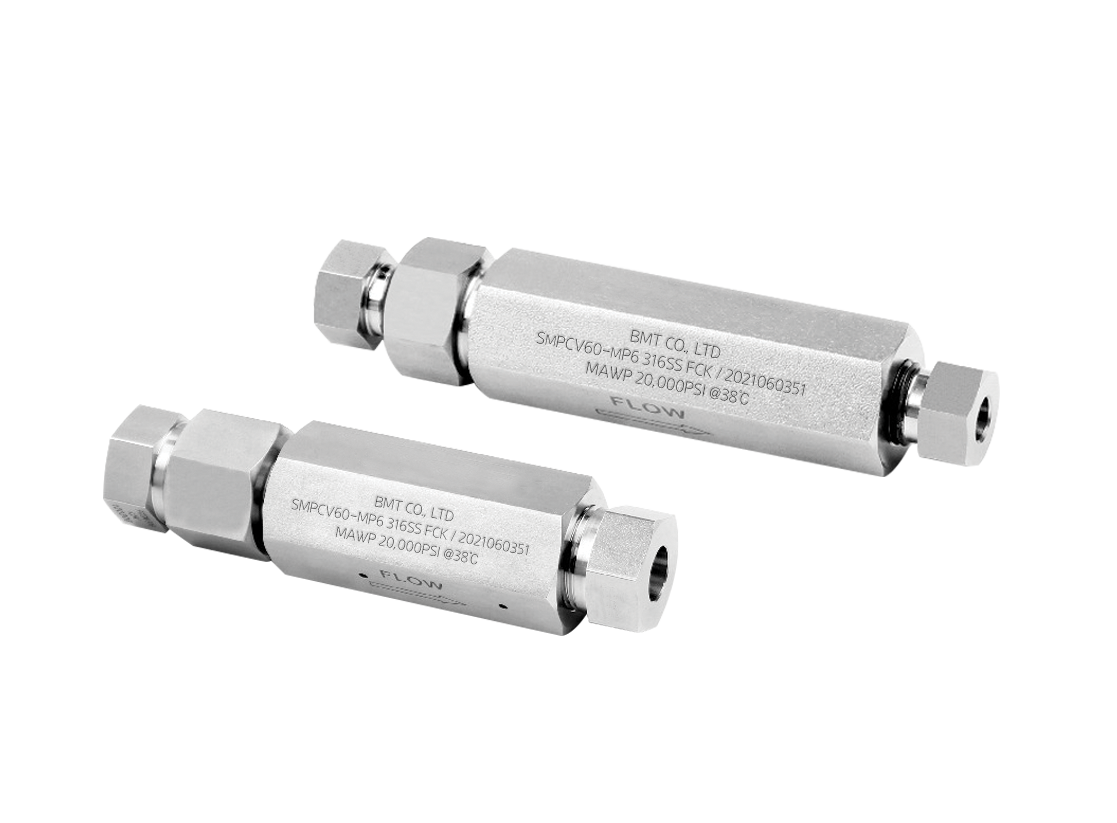 SMPCV Medium Pressure Check Valves<br><font size =2>중압 체크 밸브 (SMPCV)</font>